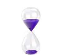 Temporizador de Arena, Reloj de Arena 5 min / 10 Minutos / 15 mins /30 mins / 60 mins Hourglass Timer, para niños Juegos de Mesa Cocina Cocina Decoración de Oficina (Purple,60 Minutes)