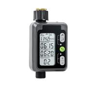 Temporizador de aspersor con controlador de grifo de manguera programable con detección de lluvia de fácil instalación, IPX5, impermeable, para plantas, patio, césped, al aire libre