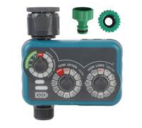 Temporizador de aspersor de 3 diales, 21 l mínimo, IP54, retardo por lluvia, manual automático