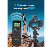 Temporizador de cámara de WTR-2 inalámbrico, disparador de obturador, intervalómetro, Control remoto para Canon, Sony, Nikon, Bombilla, disparo continuo F6