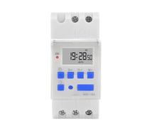 Temporizador de carril Din, relé, interruptores de tiempo, interruptor de tiempo electrónico programable semanal, dispositivo de timbre de 220V(70A,110V)