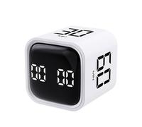 Temporizador de cocina cubo, temporizador de cocina para niños con temporizador visual digital, sensor temporizadores de cocina tipo C herramienta de gestión de carga, reloj de cocina volumen ajustabl