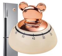 Temporizador de cocina de animales, manual de dibujos animados con lindo oso gestor de tiempo, reloj de cuenta regresiva de lectura para el hogar, escritorio, aula, dormitorio