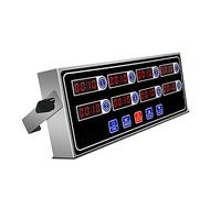 Temporizador de Cocina Digital Comercial de 8 Canales, Pantalla LED Transparente de 8 Canales, múltiples Canales para Ocho Eventos múltiples, Temporizador de Pavo para freidora a p