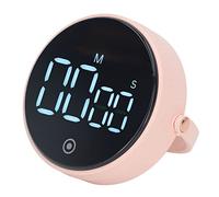 Temporizador de Cocina Digital con Base magnética y Pantalla LED Grande, Temporizador de Cuenta atrás para Cocina, Gimnasio y aulas de Fitness, Alarma de Volumen Ajustable con Modo (Rosa)