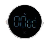 Temporizador de Cocina Digital con Pantalla LED, Temporizador Giratorio para Uso doméstico, 3 Niveles de Volumen Ajustables, Base magnética y de pie para cocinar, Hacer Ejercicio o (Blanca)