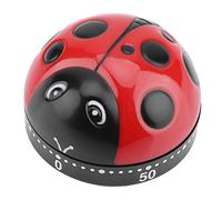 Temporizador de Cocina Ladybug, Cuerda Mecánica hasta 60 Minutos Recordatorio de Tiempo de Cocción