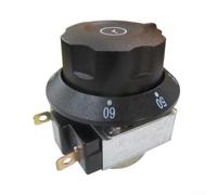 Temporizador de cocina, mecánico de 60/90 minutos para temporizador de perilla de dial con interruptor de alarma de campana, diseño compacto de metal para tareas de cocina en el hogar (B-90MIN)