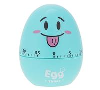 Temporizador De Cocina para Huevos, Dibujos Manual Material Plástico Azul Impulsión Mecánica Alerta Automática Temporizador De Huevo Duro Cronometro Da Tavolo Cronómetro para Cocina Restaurante