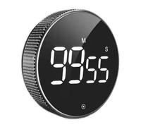 Relaxdays Temporizador digital de cocina LED negro