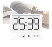 Temporizador de cocina, reloj silencioso para preparación de comidas, temporizador de cocción de dígitos grandes para el hogar, dormitorio, apartamento, aula, escuela, estudiantes, chefs, entusiastas