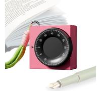 Temporizador De Cocina Ruidoso - Recordatorio Mecánico Fiable | Reloj Alarma Manual Sin Pilas | para Hogar Aula Gimnasio Escritorio Mesa Comedor Estudio Estudiante, Movimiento Metálico Duradero