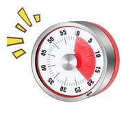Temporizador de cocina - Temporizador clásico de cuenta regresiva, reloj mecánico de cocina, timbre magnético de alarma fuerte | Reloj sin batería para cocinar, estudio, dormitorio, gimnasio, oficina
