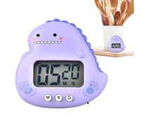 Temporizador de cocina, Temporizador de reloj,Temporizador de dinosaurios para niños - Temporizador digital de cocina, dígitos grandes, soporte magnético, para cocinar, hornear, juegos deportivos, lug
