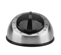 Temporizador de Cocina, Temporizadors de Cuerda Mecánico de Acero Inoxidable, Temporizadors de Cuenta Regresiva de 60 Minutos para Cocinar, Temporizadors de Cronómetro Magnético, para Cocina Hogar