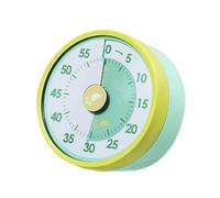Temporizador de contabilidad de cocina genérico - 60 minutos Wind Up Mechanical Timer | Magnetic Backing Stainless Steel Countdown Timers for Kids' Home and Classroom Activities Gold Timeouts, Green