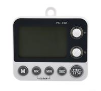 Temporizador de cronómetro de cocina de doble línea, temporizador de cuenta regresiva de recordatorio de cocina ajustable con alarma de control para uso doméstico