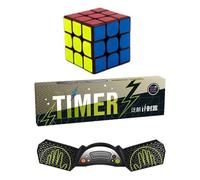 Temporizador de Cube Speed - Temporizador de Digital, Almohadilla de cronómetro de, Reloj de resolución rápida | de Velocidad portátil con Pantalla LED y sensores tácti