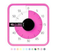 Temporizador de Cuenta Regresiva de 7.5 Pulgadas; Temporizador Visual de 60 Minutos y 1 Hora, Herramienta de enseñanza en el Aula, reunión de Oficina, Reloj mecánico de Cuenta Regresiva para niños,