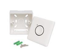 Temporizador de cuenta regresiva de superficie - Temporizador programable de 2 a 120 minutos - Temporizador de apagado con indicador LED y caja de superficie, interruptor de pared con temporizador