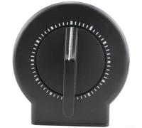 Temporizador de cuenta regresiva mecánico de 60 minutos con movimiento de péndulo para escritorio, cocina, taller, reloj analógico fácil de usar (negro)