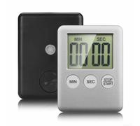 Temporizador de cuenta regresiva para cocina con función de memoria y modo de silencio - para versátil cronómetro de cocina para profesores, niños y personas mayores - Plata 99m59s