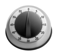 Temporizador de cuerda - Cuenta regresiva de cocción mecánica de 60 minutos, recordatorio visual de alarma de acero inoxidable, herramienta de cocina manual sin batería, compacto de 113 g, fiable para