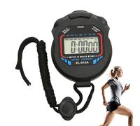 Temporizador de entrenamiento - Temporizador de intervalos, reloj deportivo portátil con correa para el cuello | Temporizador deportivo al aire libre con función de alarma, temporizador con pantalla