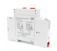 Temporizador De Escalera,Carril DIN para Huecos De Escalera Interruptor Temporizador Ajustable De 0,5A 20 Minutos Minutero Escalera 16A Timer