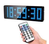 Temporizador de Gimnasio, 13,2" Temporizador Visual Pared con Cronómetro Regresiva para Entrenamientos en Interiores y Exteriores Hogar Gimnasio General y Actividades Deportivas (Azul)