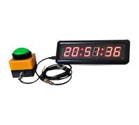 Temporizador de gimnasio de pared con pantalla digital LED, múltiples funciones para cronometraje y cuenta regresiva en ajustes de fitness y competición