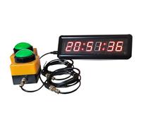 Temporizador de gimnasio de pared con pantalla digital LED, múltiples funciones para cronometraje y cuenta regresiva en ajustes de fitness y competición