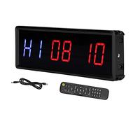 Temporizador de Gimnasio LED con Control Remoto, Cronómetro de Intervalos para Entrenamiento en Casa y CrossFit, Cuenta Regresiva con Marcadores de Tiempo, Ideal para WOD y Entrenamientos Funcionales