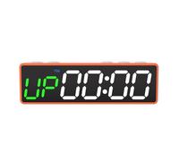 Temporizador de Gimnasio, Mini cronómetro portátil for gimnasio, temporizador de intervalo LED magnético, Fitness, recargable por USB for, garaje en casa(Oranje)