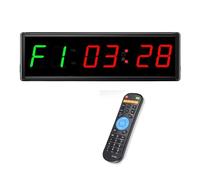 Temporizador de Gimnasio, Temporizador de Gimnasio de 2,3 ", cronómetro de intervalo LED, Reloj de Pared Digital con Cuenta atrás, cronómetro de Fitness con dígitos de 2,3 Pulgadas hacia Abajo/Arriba