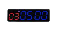 Temporizador de Gimnasio, Temporizador de gimnasio, reloj, temporizador entrenamiento, intervalo, cronómetro, cuenta atrás/arriba, LED, físico(Nero)