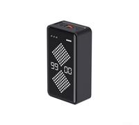 Temporizador de iluminación para niños, reloj de arena, temporizador de cubo pequeño de 1 a 99 minutos, sensor de gravedad (negro)