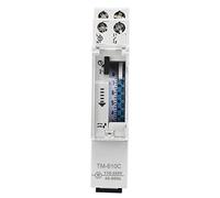 Temporizador de Interruptor de Luz, Interruptor de Temporizador con Interruptor de Operación Manual Riel 1P de Alta Precisión Inteligente para Luces, Ventiladores y Motores para