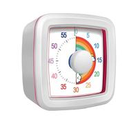 Temporizador de intervalo visual, temporizador de cuenta regresiva de 60 minutos y 1 hora, práctico reloj para niños, dispositivo mecánico silencioso de gestión del tiempo para aula, enseñanza