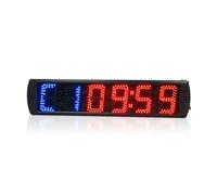 Temporizador de intervalos LED for exteriores de 5 pulgadas, cronómetro de tubo Digital grande for escuela, hogar, natación, correr, gimnasio, Tabata, temporizador de entrenamiento de boxeo