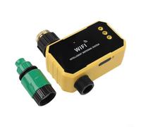Temporizador de irradiación solar con control inteligente de aplicación, sistema de riego automático WiFi para jardín, controlador de aspersor alimentado por energía solar con sensor de lluvia, 1/2