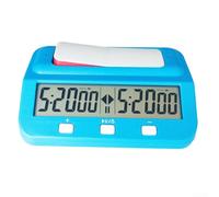 Temporizador de juego de ajedrez con función de memoria y alarma para juego competitivo y entrenamiento (azul)