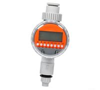 Temporizador de manguera, 1 paquete de controlador de riego con retardo de lluvia y pantalla LCD, programación automatizada para riego de jardín y cuidado del césped (A)