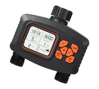 Temporizador de manguera de dos zonas, riego con 3 programas separados, sistemas automáticos de riego de jardín, controlador de riego por aspersión al aire libre