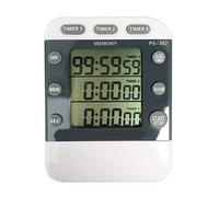 Temporizador de memoria de 99 horas, 12/24 horas, recordatorio de cuenta regresiva, 3 canales, cuenta regresiva, 3 grupos, interruptor de temporizador para ventilador de baño, color negro