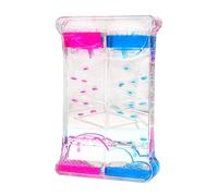 Temporizador de Movimiento Líquido Burbujeador, Reloj de Arena Lava Botellas, Juego Sensorial Fidget Toy Juguete para Niño Adulto, Alivio de Estrés, Relajación, Decoración de Escritorio (A)