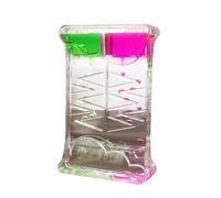 Temporizador de Movimiento Líquido Burbujeador, Reloj de Arena Lava Botellas, Juego Sensorial Fidget Toy Juguete para Niño Adulto, Alivio de Estrés, Relajación, Decoración de Escritorio (F)