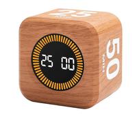 Temporizador de productividad giratorio con preajustes de 5, 25, 10 y 50 minutos, cubo de escritorio con sensor para TDAH y función de silen