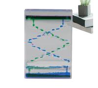 Temporizador de puntos espirales sensoriales con temporizador sensorial | Liquid Motion Toys, juguetes de escritorio calmante para aliviar el estrés, relojes de agua, juguetes para niños, autismo