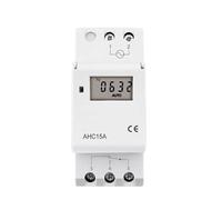 Temporizador de relé digital programable semanal electrónico de 7 días con control de CA 220 V, 230 V, 12 V, 24 V, 48 V, 16 A, montaje en riel DIN THC15A (1 unidad)(30A,New AC DC 12V)